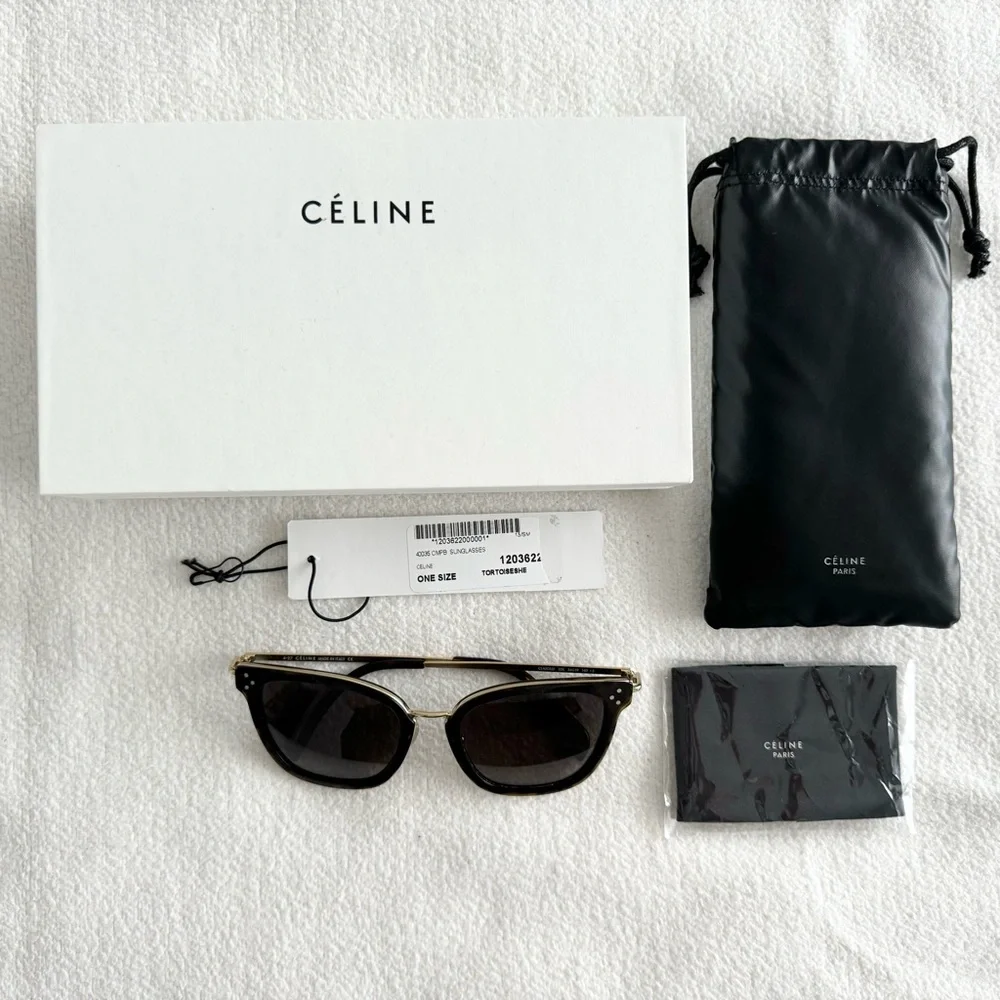 Celine Square Frame Acetate Sunglasses - Picture 9 of 16